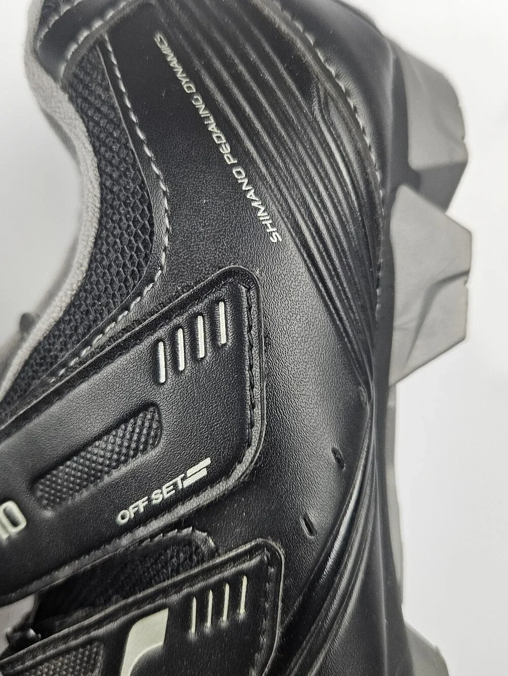 Shimano Black Cycling Shoes with Blue Insole Accents